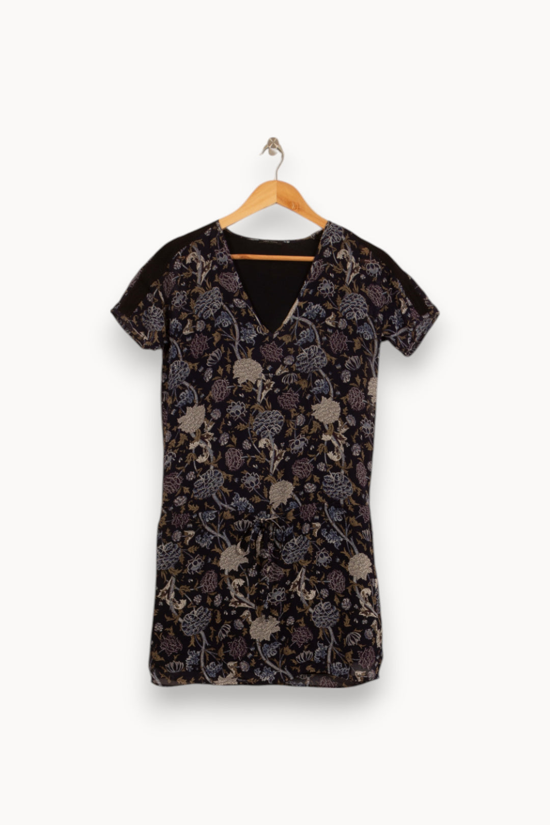 Robe Courte Noire et Beige - Taille XS/34 de la marque IKKS | PARAD52893 - Vendu par Paradigme - Image 2