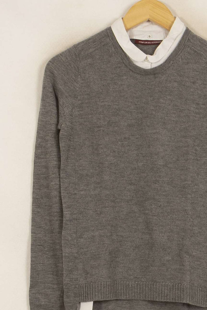Pull Gris - Taille XS/34 de la marque Comptoir des Cotonniers | PARAD52901 - Vendu par Paradigme - Image 3