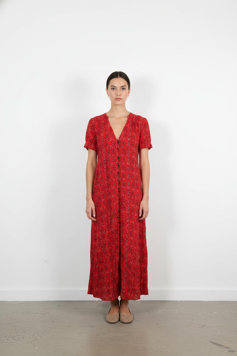 Robe Longue Rouge - Taille S/36