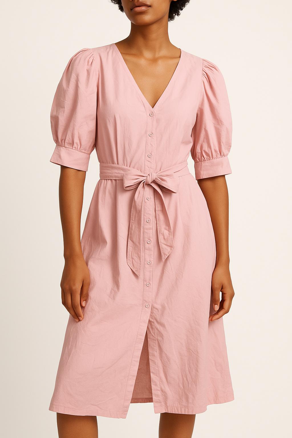 Robe Midi Rose - Taille XS/34 de la marque Tara Jarmon | PARAD52904 - Vendu par Paradigme - Image 1