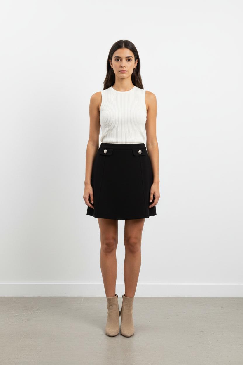 Jupe Courte Noire - Taille M/38