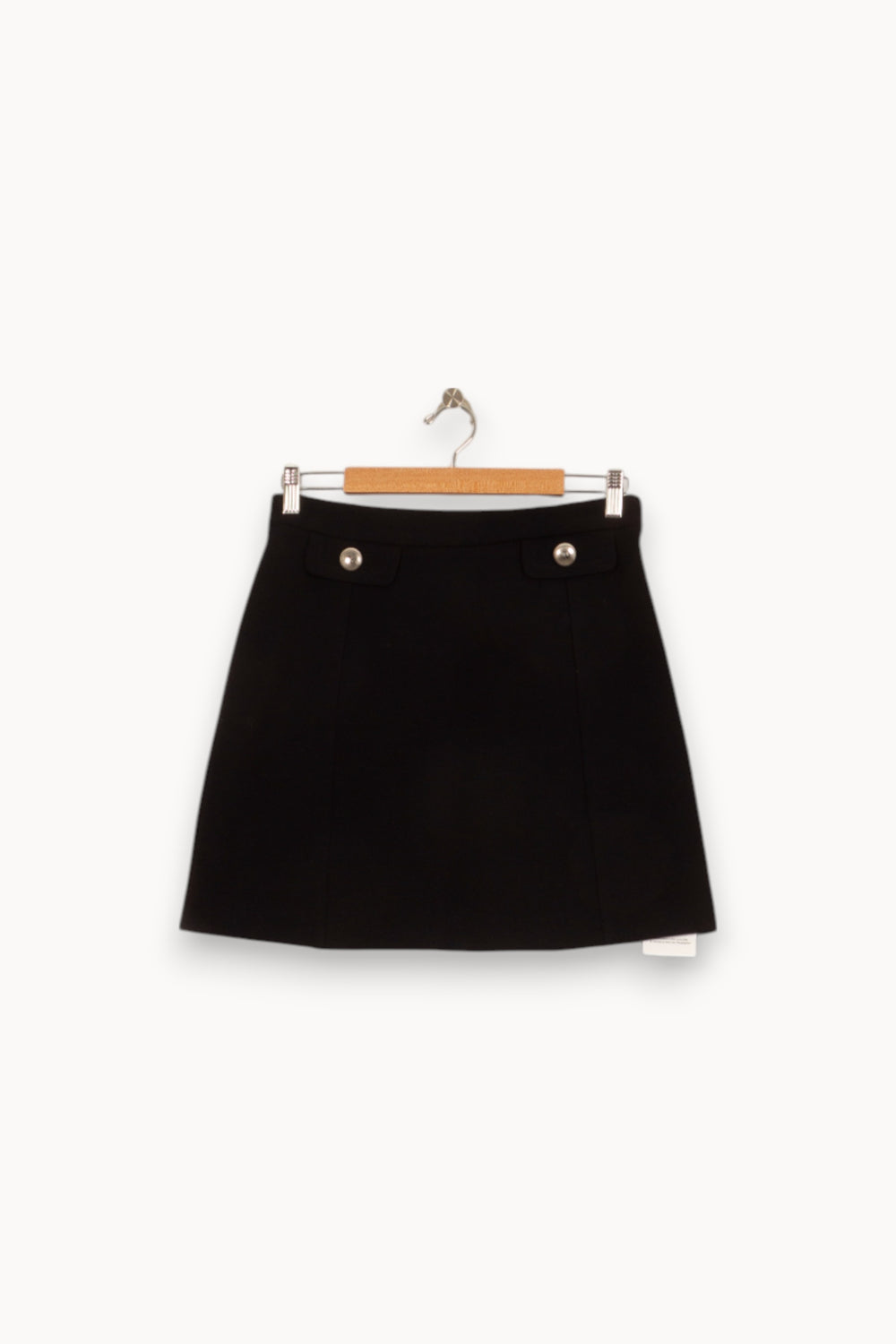 Jupe Courte Noire - Taille M/38 de la marque Claudie Pierlot | PARAD52910 - Vendu par Paradigme - Image 2