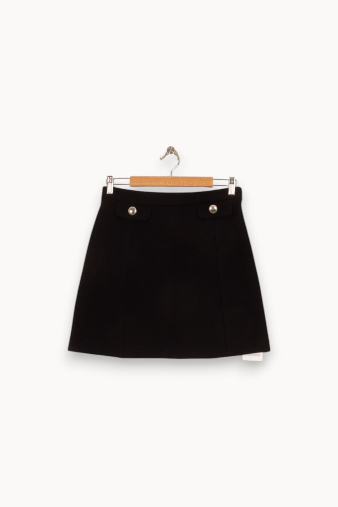 Jupe Courte Noire - Taille M/38 de la marque Claudie Pierlot | PARAD52910 - Vendu par Paradigme - Image 2