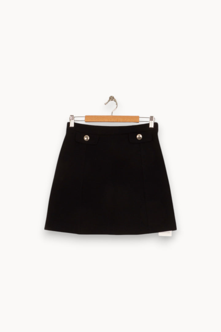 Jupe Courte Noire - Taille M/38 de la marque Claudie Pierlot | PARAD52910 - Vendu par Paradigme - Image 2