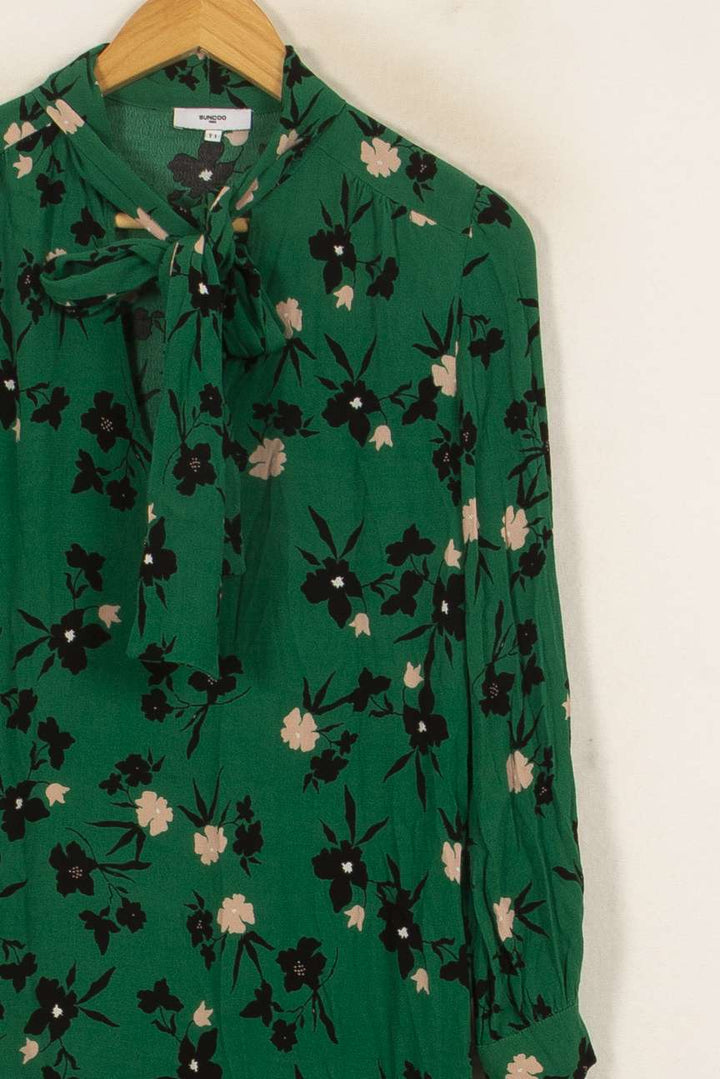Robe Courte Verte et Noire - Taille S/36 de la marque Suncoo | PARAD52918 - Vendu par Paradigme - Image 3