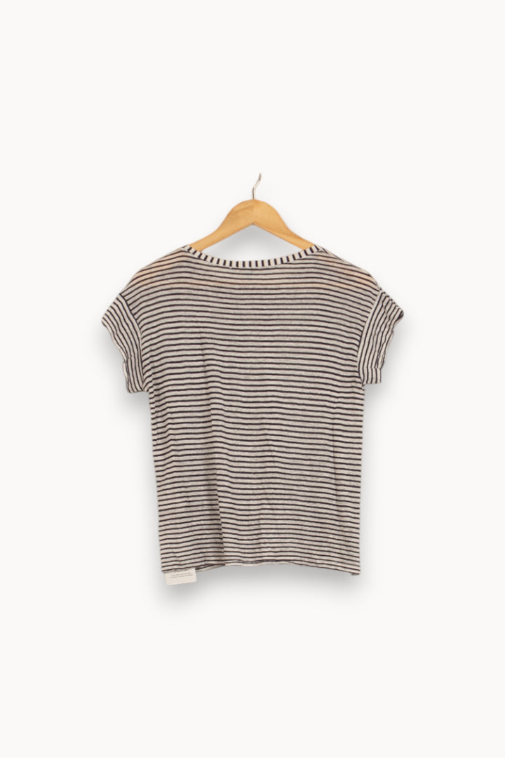 Tee-shirt Gris et Noir - Taille M/38 de la marque La Fée Maraboutée | PARAD52925 - Vendu par Paradigme - Image 4