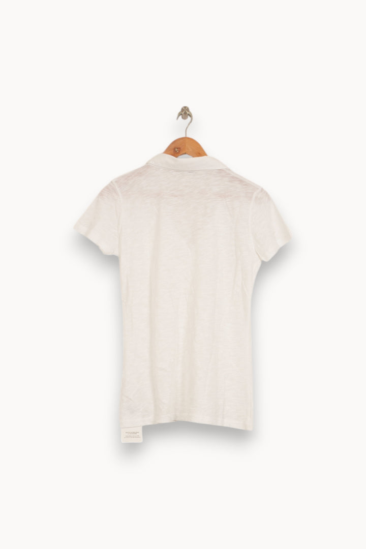 Polo Blanc - Taille S/36 de la marque La Fée Maraboutée | PARAD52928 - Vendu par Paradigme - Image 4