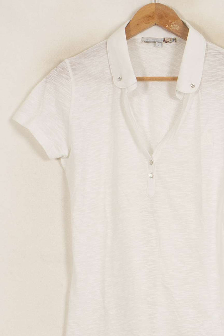 Polo Blanc - Taille S/36 de la marque La Fée Maraboutée | PARAD52928 - Vendu par Paradigme - Image 3