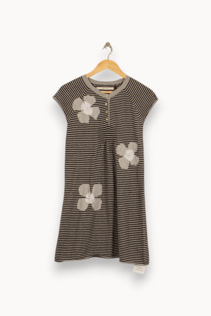 Robe Courte Grise et Blanche - Taille L/40 de la marque IKKS | PARAD52933 - Vendu par Paradigme - Image 2