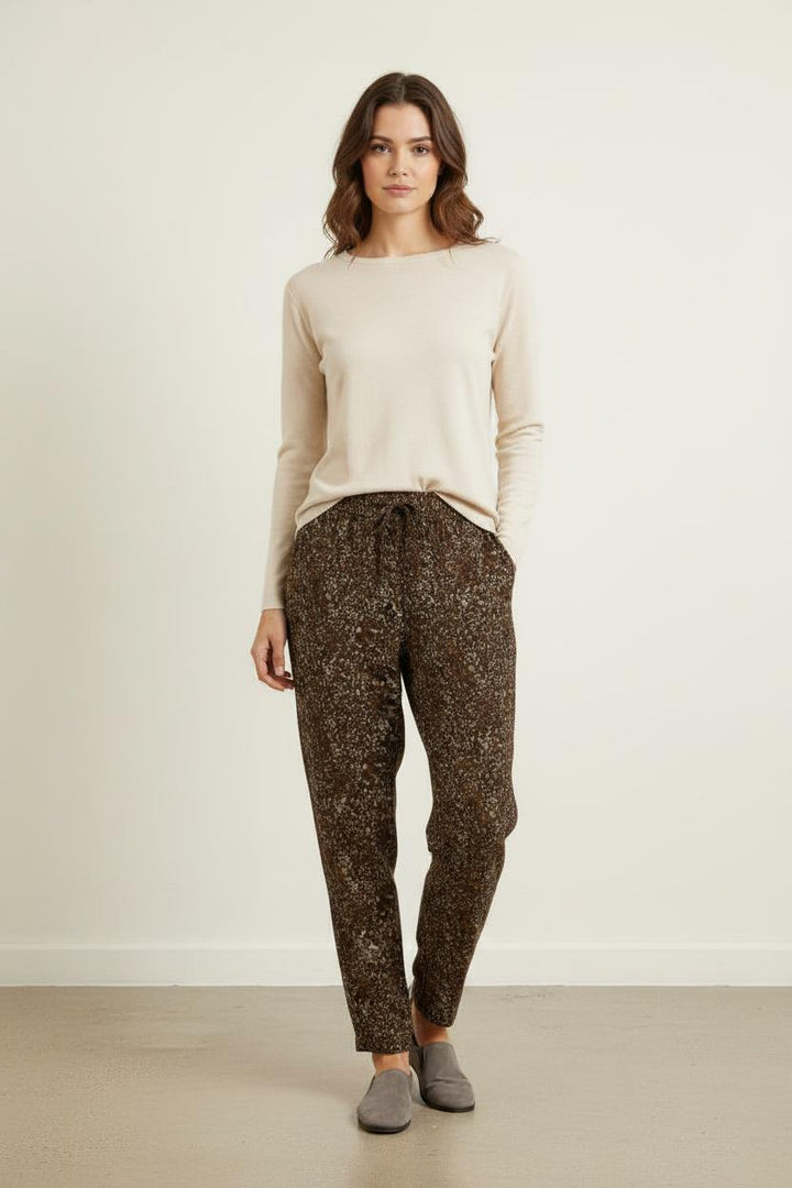 Pantalon Marron et Blanc - Taille XXL/44