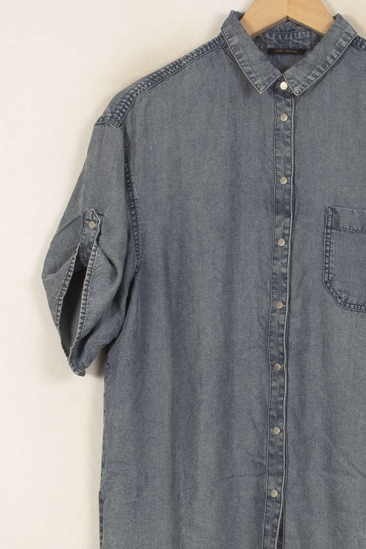 Chemise en Jean Bleue - Taille M/38 de la marque IKKS | PARAD52948 - Vendu par Paradigme - Image 3