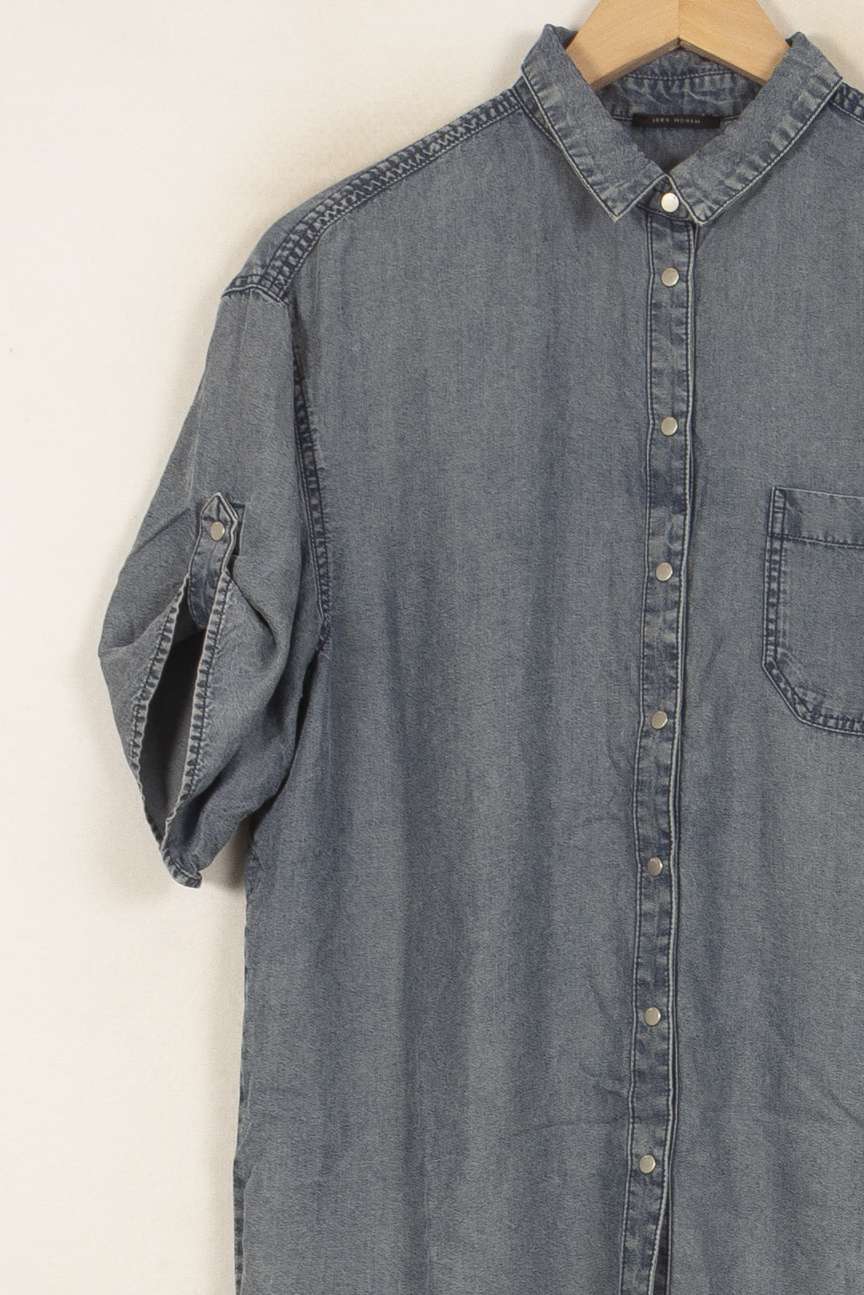 Chemise en Jean Bleue - Taille M/38 de la marque IKKS | PARAD52948 - Vendu par Paradigme - Image 7