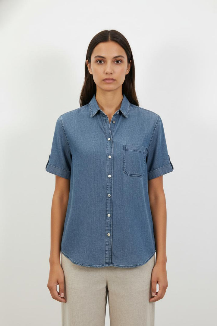 Chemise en Jean Bleue - Taille M/38