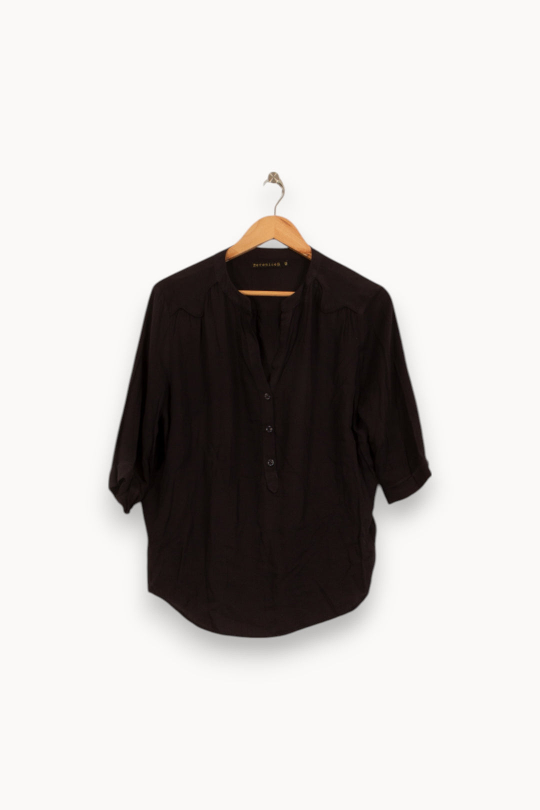 Blouse Noire - Taille XL/42 de la marque Bérénice | PARAD52953 - Vendu par Paradigme - Image 2