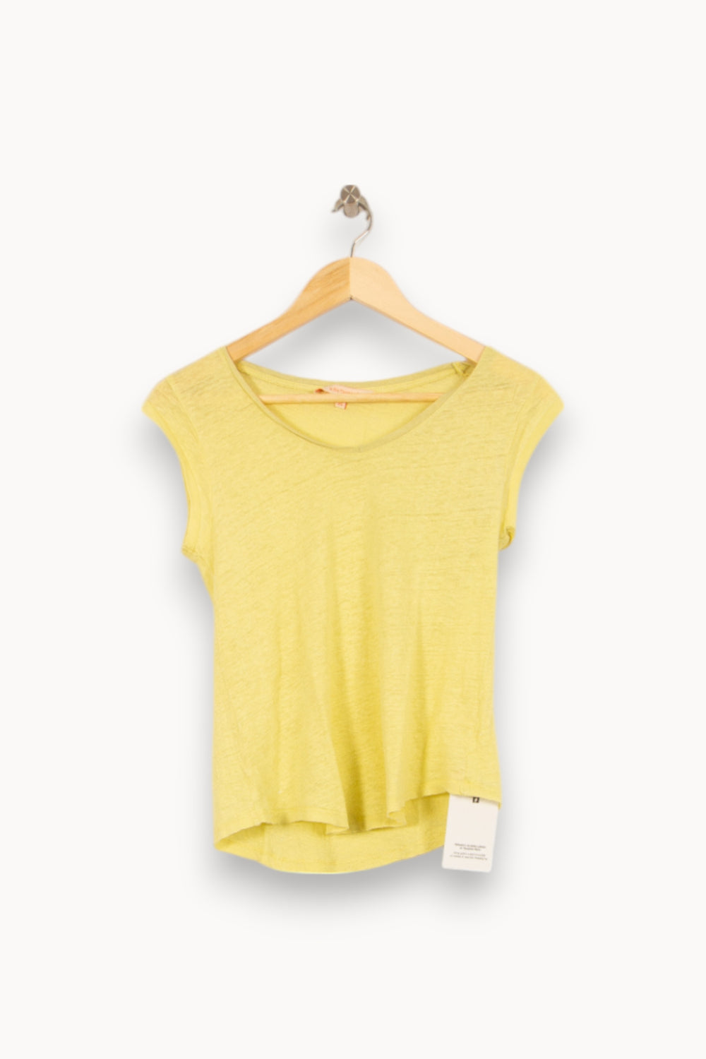 Tee-shirt Jaune - Taille XS/34 de la marque La Fée Maraboutée | PARAD52959 - Vendu par Paradigme - Image 2