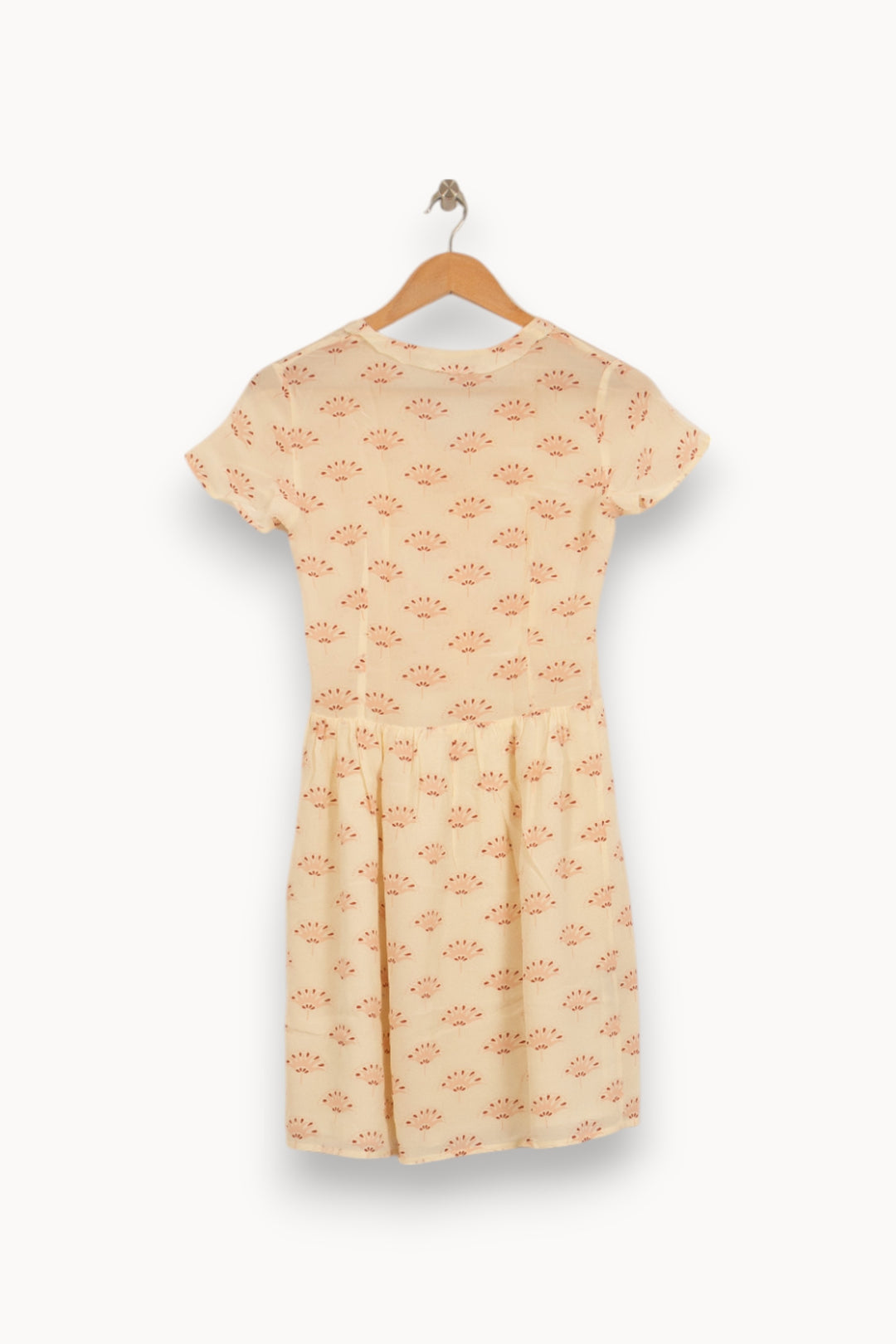 Robe Courte Écrue et Orange - Taille XS/34 de la marque Comptoir des Cotonniers | PARAD52973 - Vendu par Paradigme - Image 4