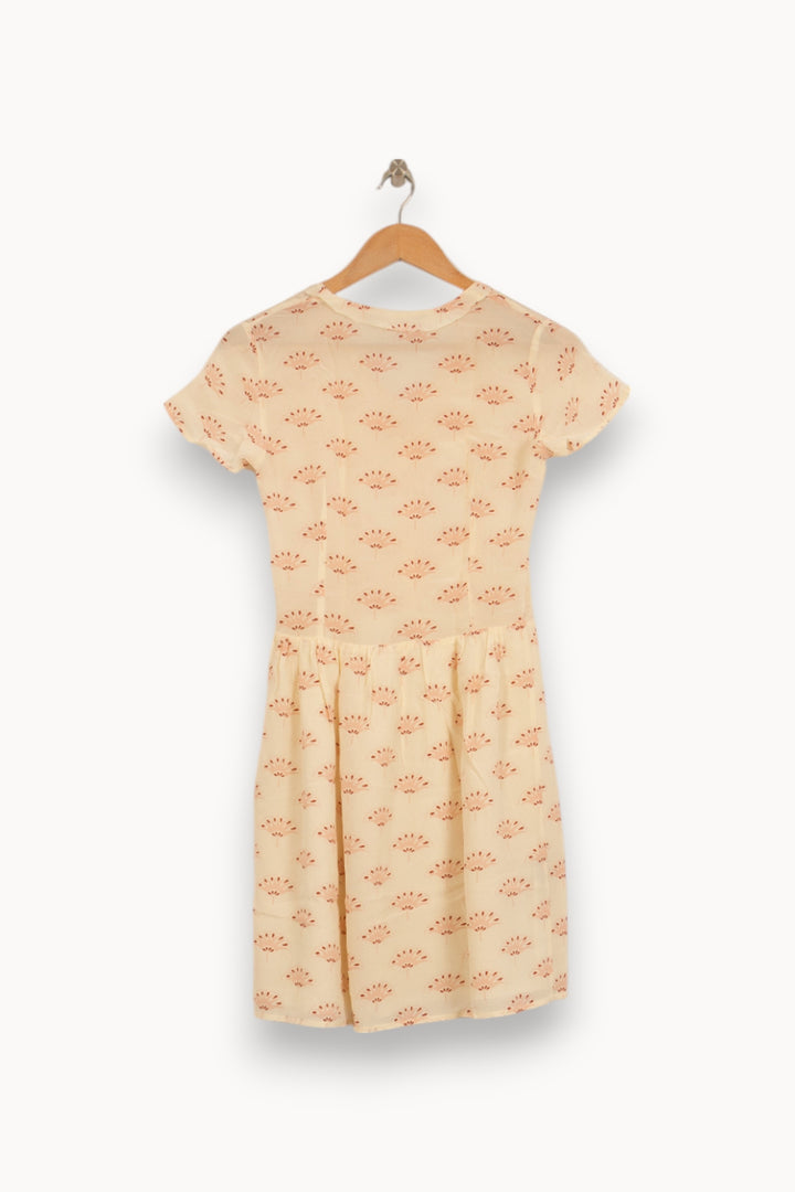Robe Courte Écrue et Orange - Taille XS/34 de la marque Comptoir des Cotonniers | PARAD52973 - Vendu par Paradigme - Image 4