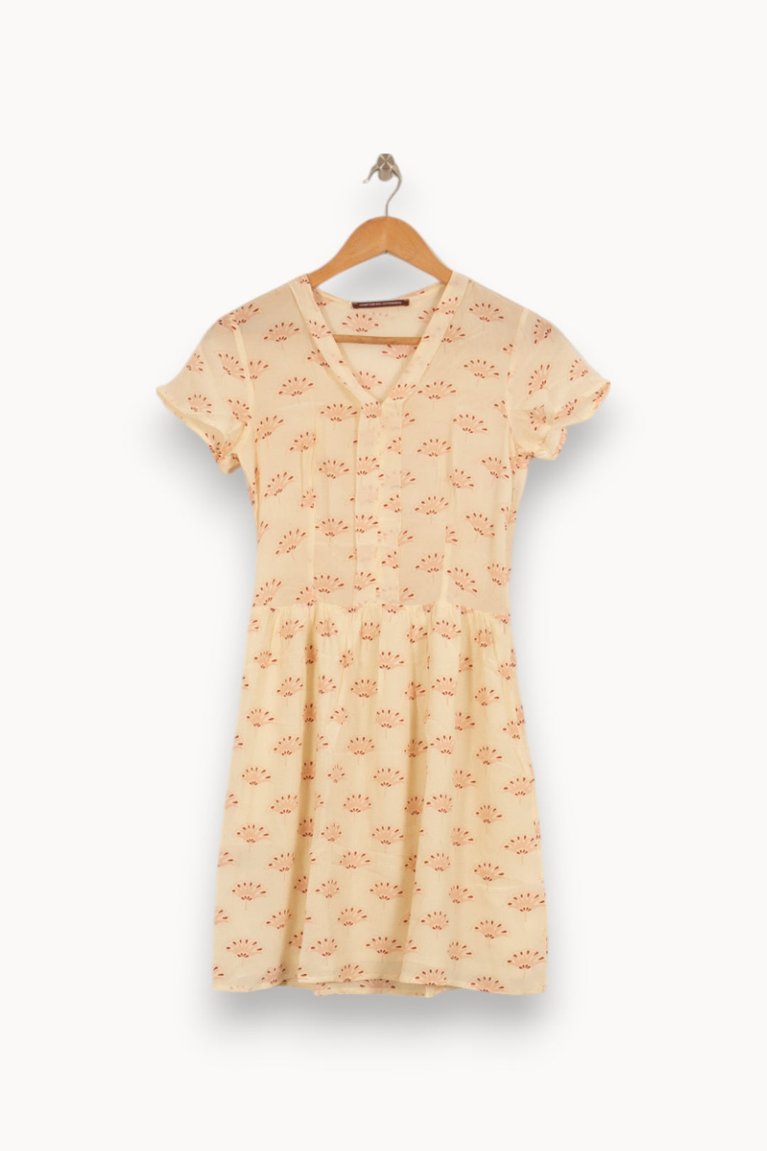 Robe Courte Écrue et Orange - Taille XS/34 de la marque Comptoir des Cotonniers | PARAD52973 - Vendu par Paradigme - Image 2