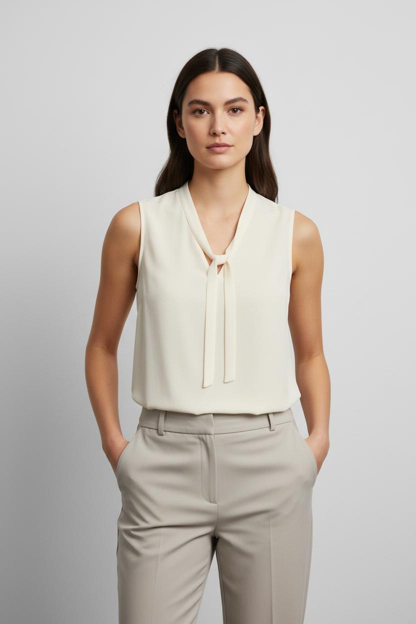 Blouse Sans Manches Blanche - Taille XS/34