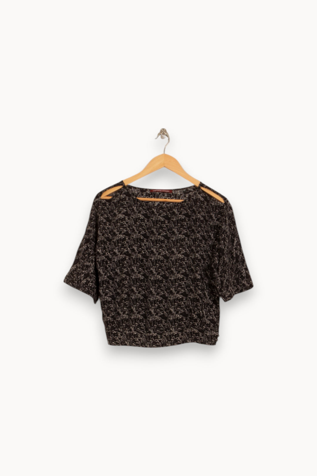 Tee-shirt Noir et Blanc - Taille XS/34 de la marque Comptoir des Cotonniers | PARAD52975 - Vendu par Paradigme - Image 2