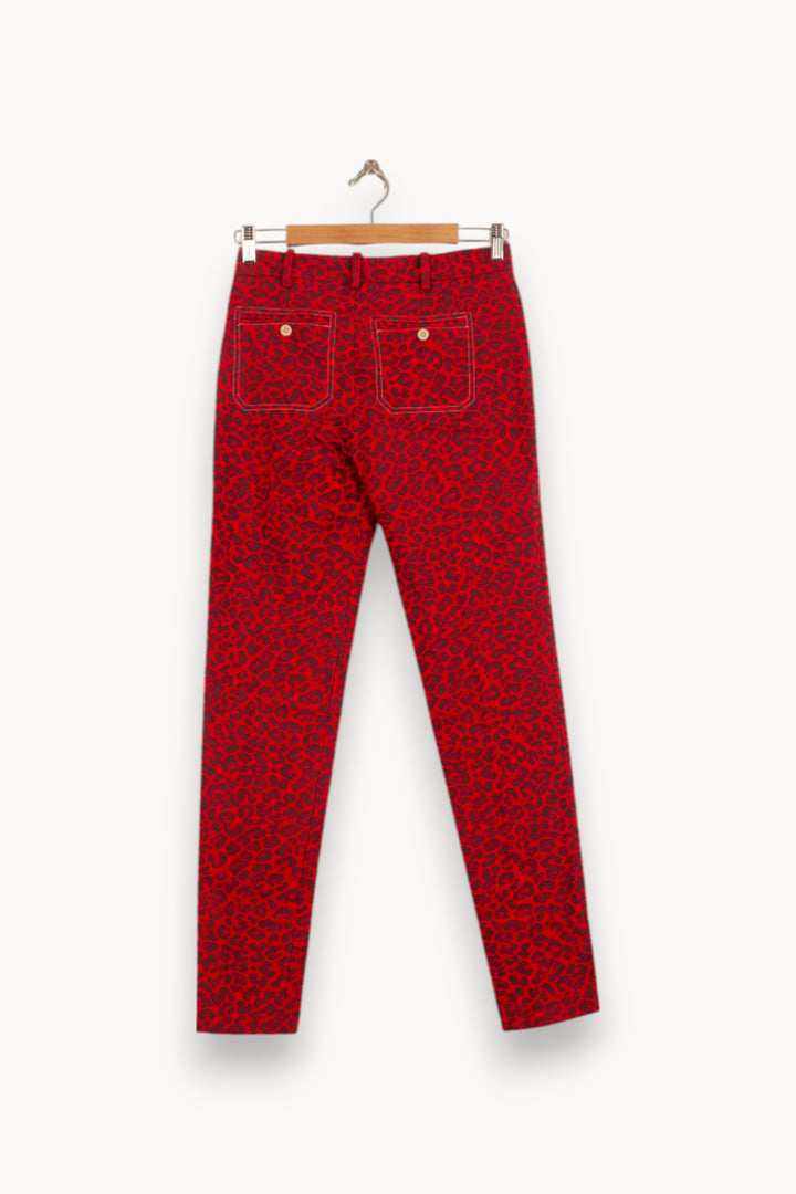 Pantalon Rouge et Noir - Taille XS/34 de la marque Zadig&Voltaire | PARAD52978 - Vendu par Paradigme - Image 4