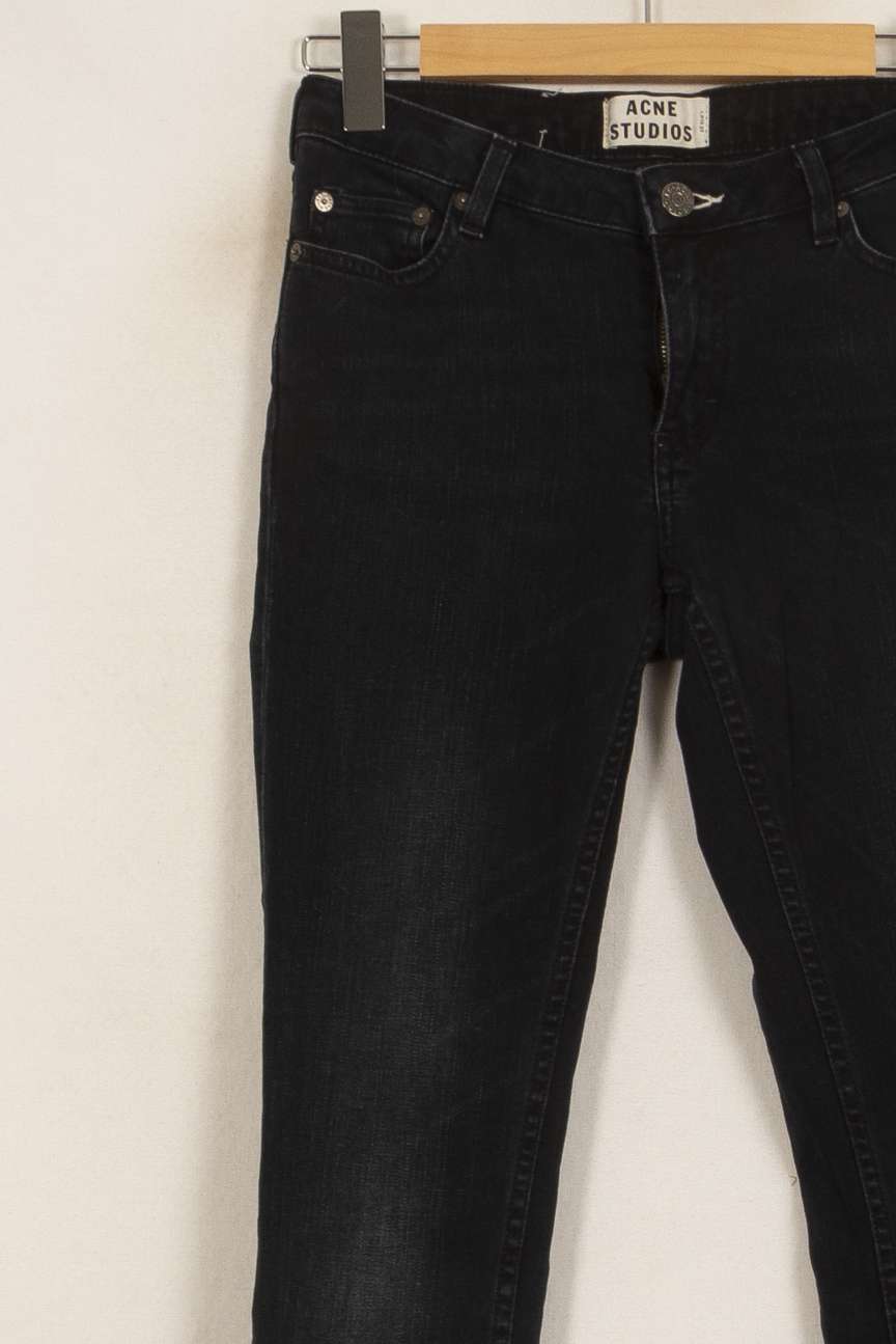 Jean Slim Noir - Taille M/38 de la marque Acne Studios | PARAD52990 - Vendu par Paradigme - Image 3
