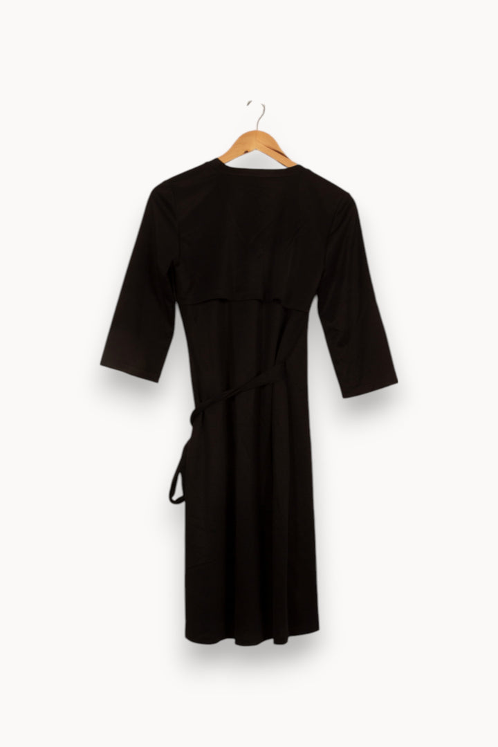 Robe Portefeuille Noire - Taille XS/34 de la marque Filippa K | PARAD52993 - Vendu par Paradigme - Image 4