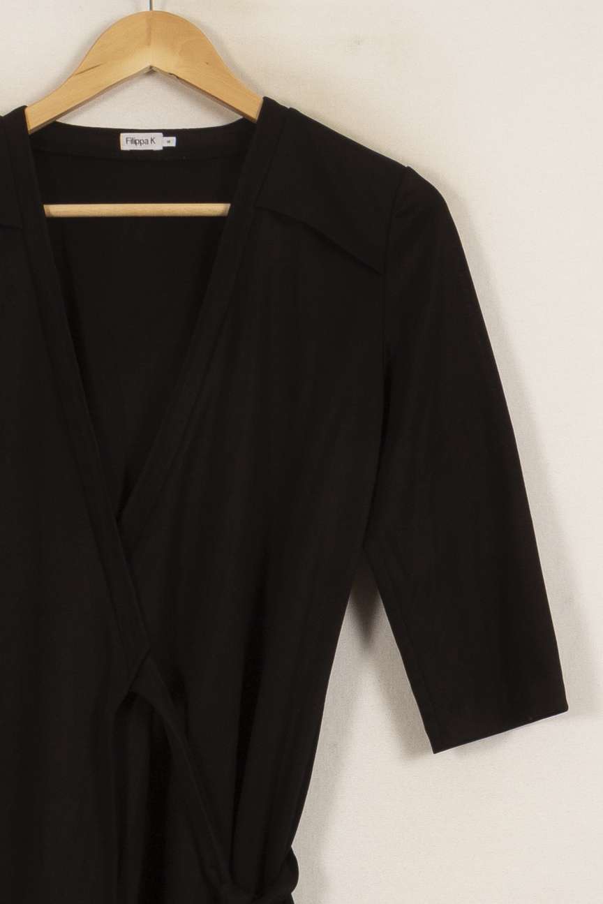 Robe Portefeuille Noire - Taille XS/34 de la marque Filippa K | PARAD52993 - Vendu par Paradigme - Image 3