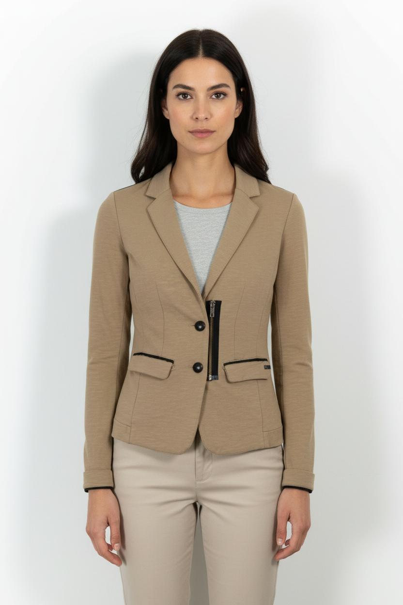 Blazer Beige - Taille XS/34 de la marque IKKS | PARAD52999 - Vendu par Paradigme - Image 1