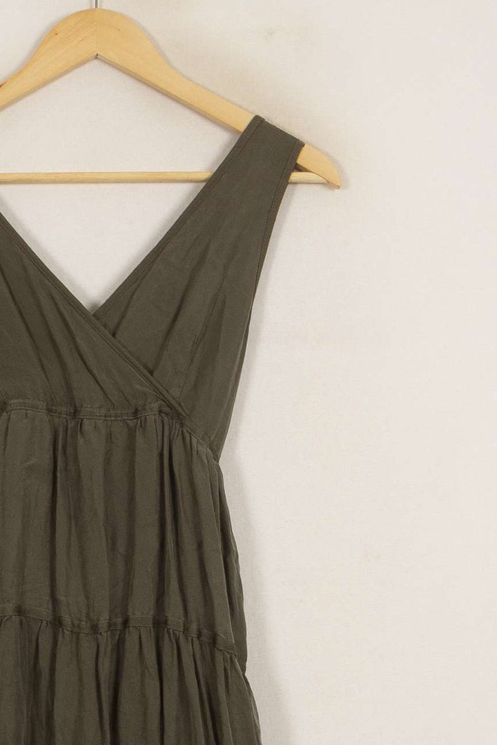 Robe Vert et Marron - Taille S/36 de la marque La Fée Maraboutée | PARAD53003 - Vendu par Paradigme - Image 3