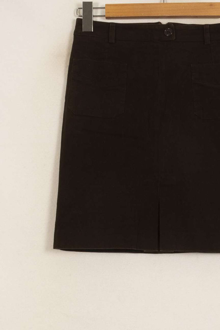 Jupe Courte Marron - Taille XS/34 de la marque Claudie Pierlot | PARAD53004 - Vendu par Paradigme - Image 3