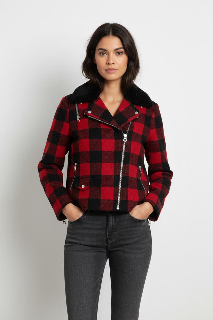 Veste Rouge et Noire - Taille S/36