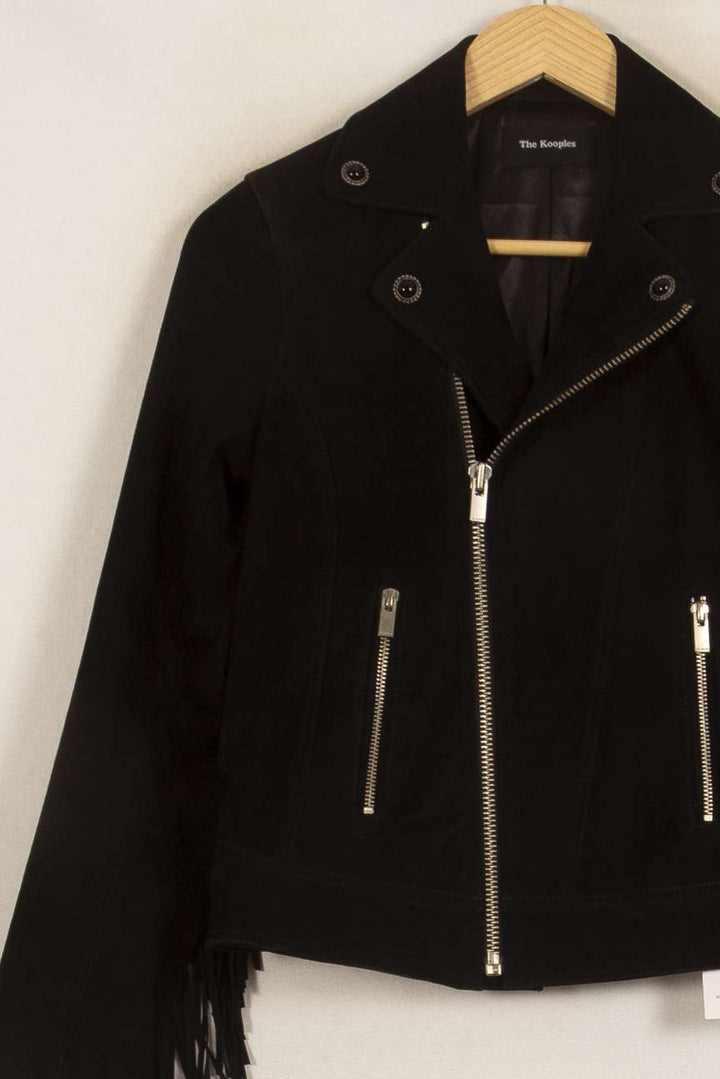 Perfecto Noir - Taille XS/34 de la marque The Kooples | PARAD53010 - Vendu par Paradigme - Image 3
