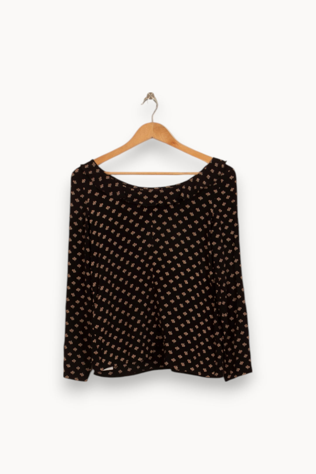 Blouse Noire et Beige - Taille XS/34 de la marque ba&sh | PARAD53011 - Vendu par Paradigme - Image 4