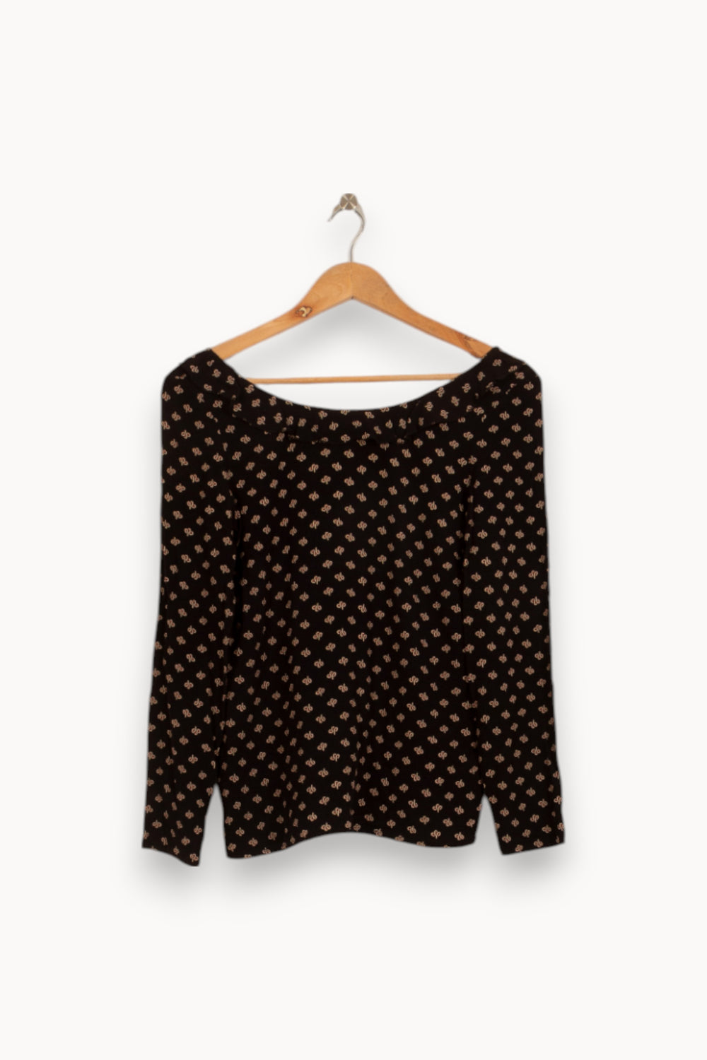 Blouse Noire et Beige - Taille XS/34 de la marque ba&sh | PARAD53011 - Vendu par Paradigme - Image 2