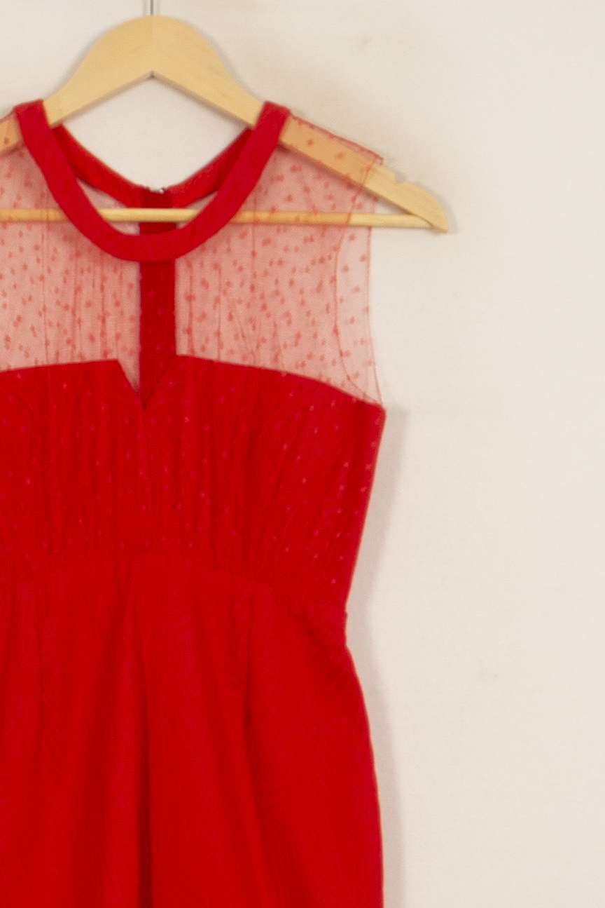Robe Courte Rouge - Taille XS/34 de la marque The Kooples | PARAD53012 - Vendu par Paradigme - Image 3