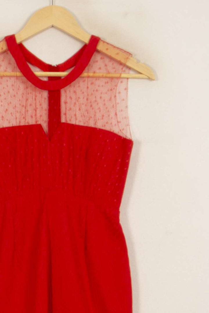Robe Courte Rouge - Taille XS/34 de la marque The Kooples | PARAD53012 - Vendu par Paradigme - Image 3