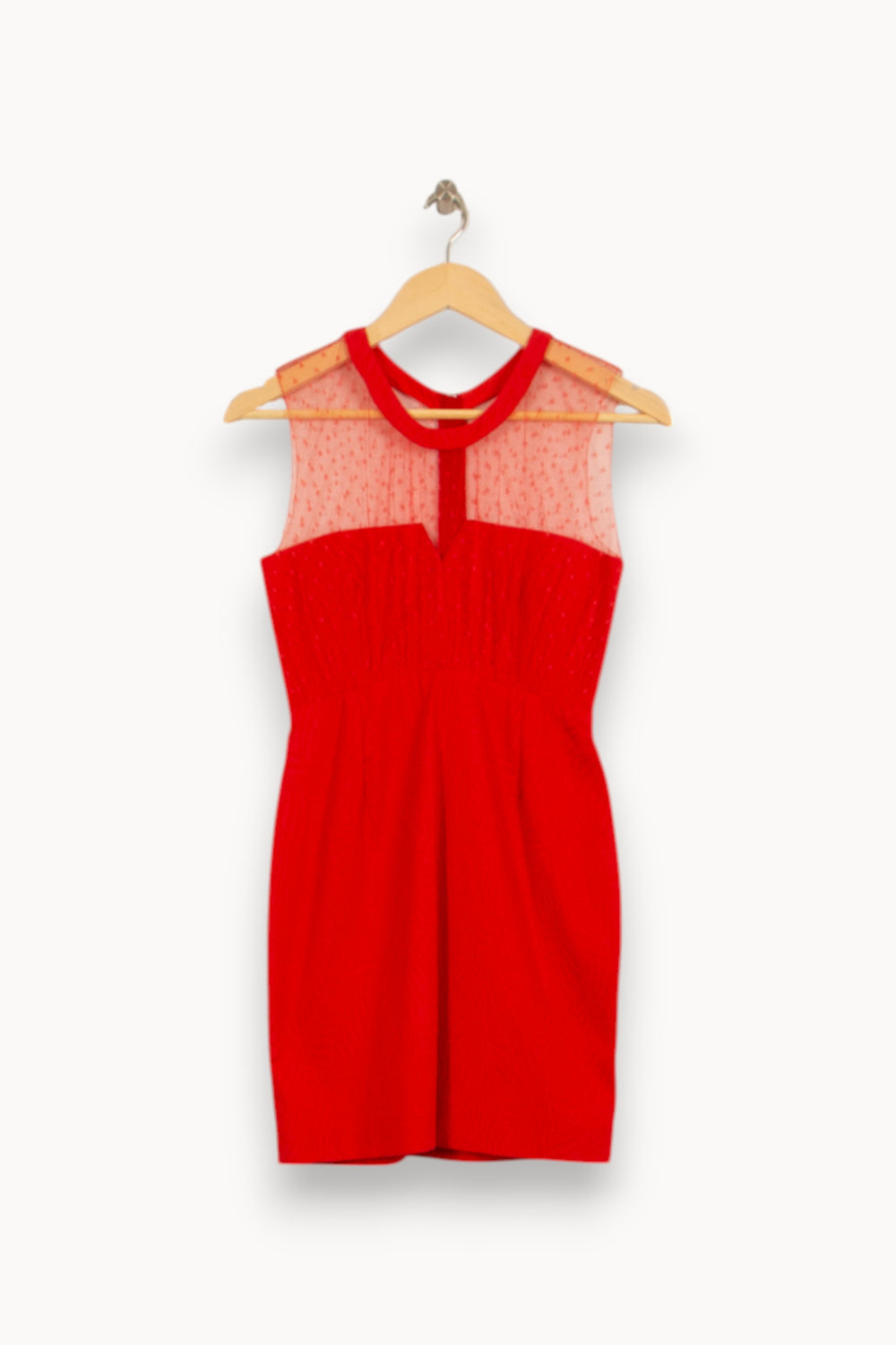 Robe Courte Rouge - Taille XS/34 de la marque The Kooples | PARAD53012 - Vendu par Paradigme - Image 2
