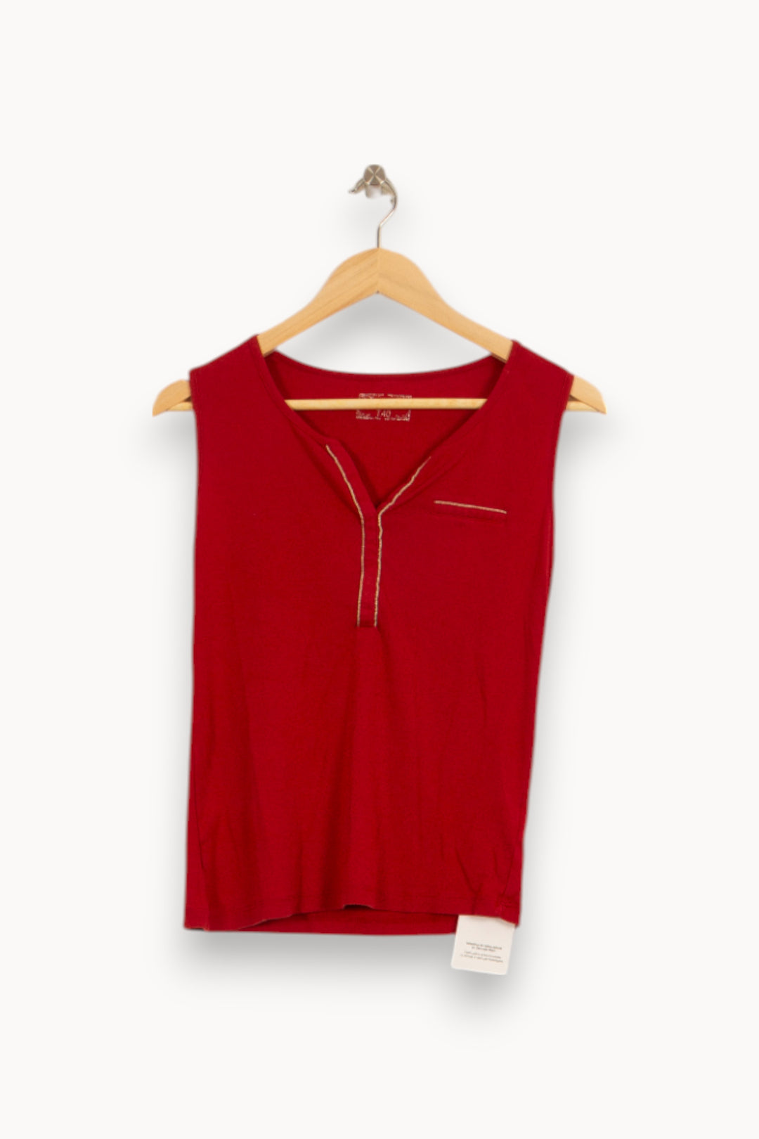 Débardeur Rouge - Taille L/40 de la marque Caroll | PARAD53014 - Vendu par Paradigme - Image 2