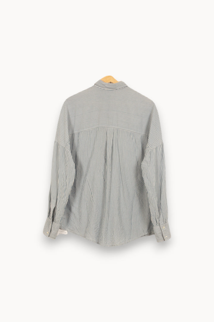 Chemise Rayée Bleue et Blanche - Taille M/38 de la marque IRO | PARAD53041 - Vendu par Paradigme - Image 6