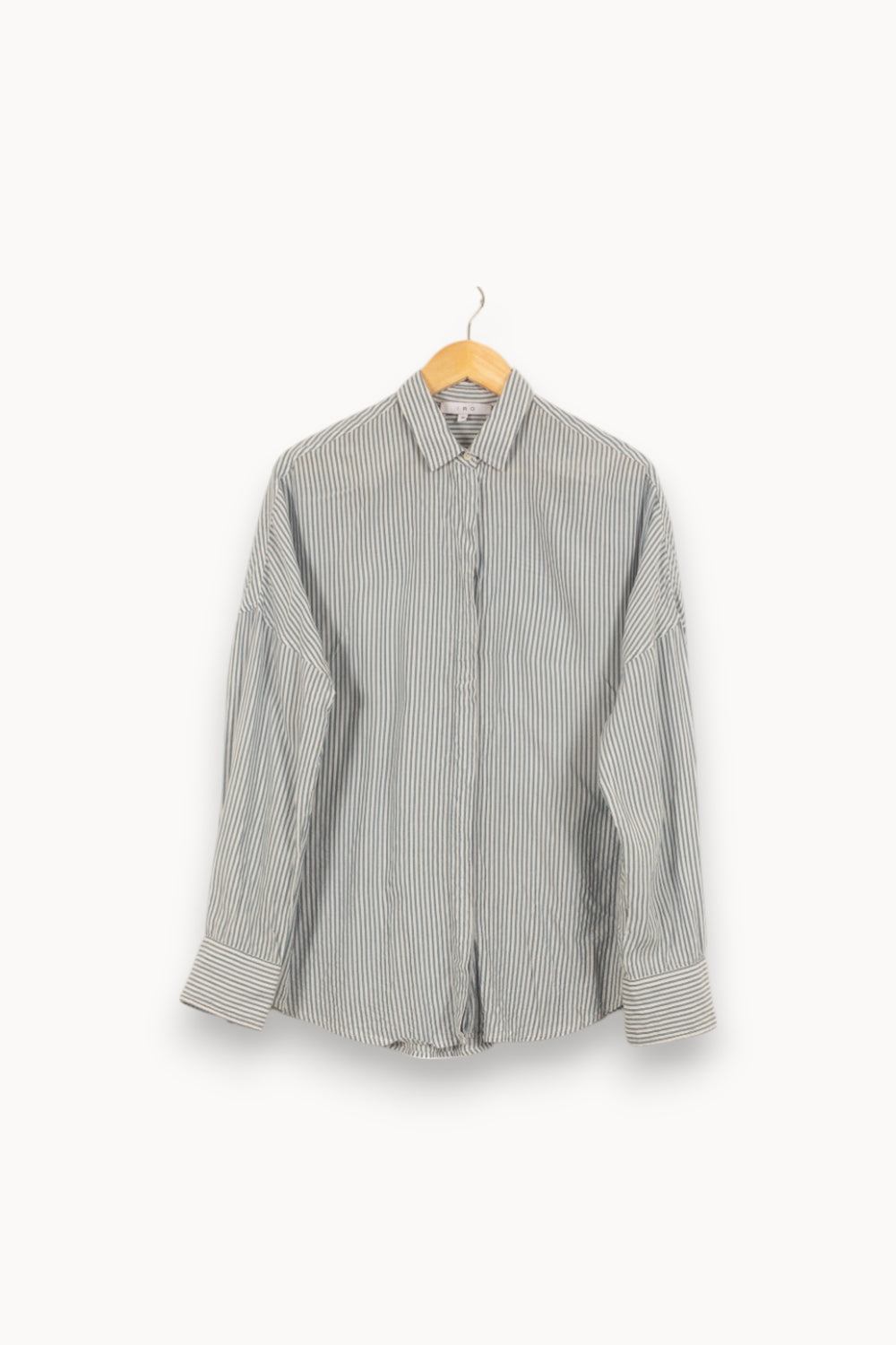 Chemise Rayée Bleue et Blanche - Taille M/38 de la marque IRO | PARAD53041 - Vendu par Paradigme - Image 2
