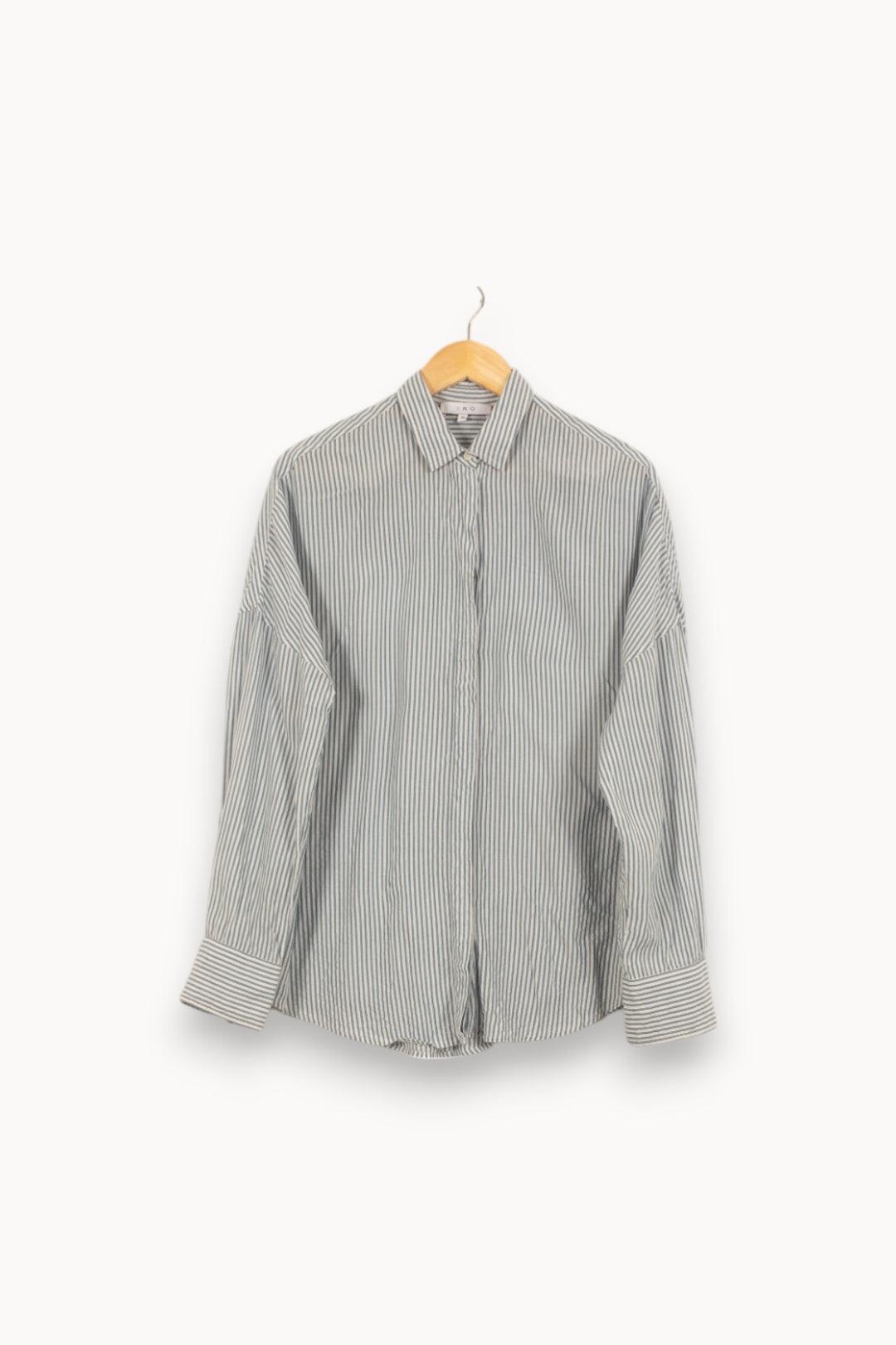 Chemise Rayée Bleue et Blanche - Taille M/38 de la marque IRO | PARAD53041 - Vendu par Paradigme - Image 5