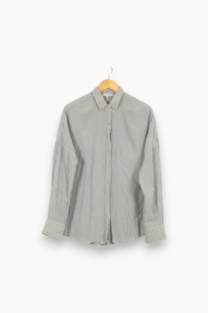 Chemise Rayée Bleue et Blanche - Taille M/38 de la marque IRO | PARAD53041 - Vendu par Paradigme - Image 5