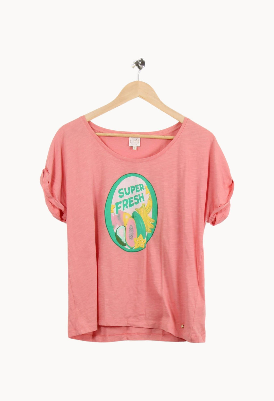 Tee-shirt Rose - Taille L/40 de la marque Des petits hauts | PARAD53042 - Vendu par Paradigme - Image 2