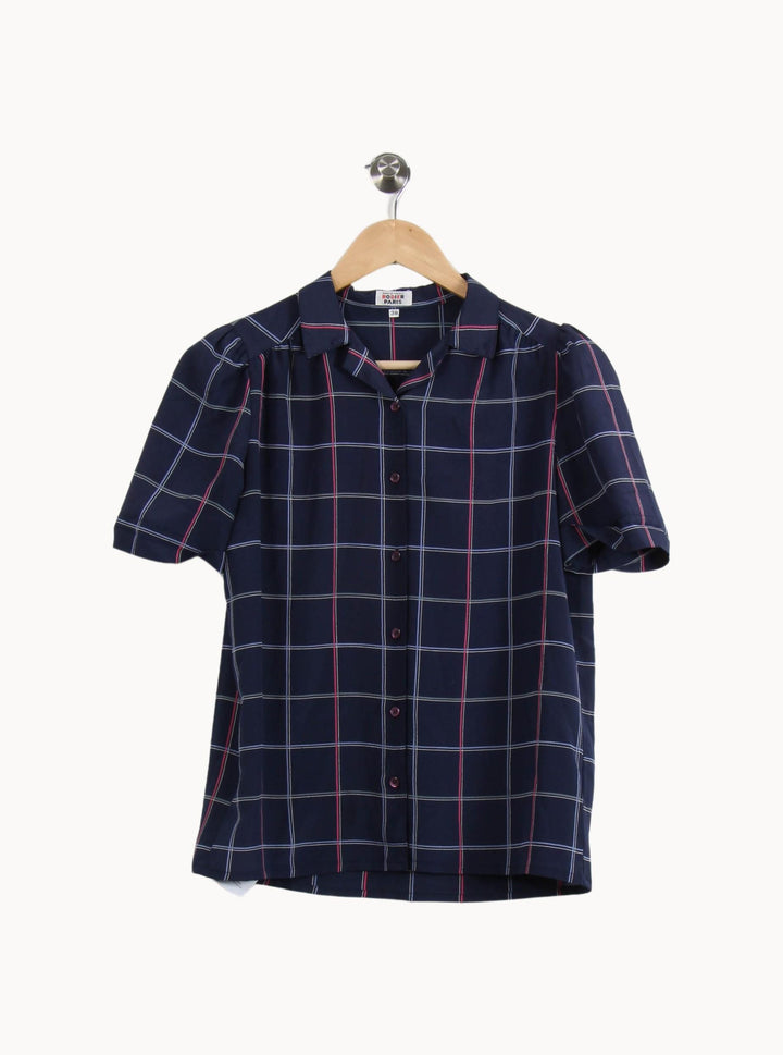 Chemise Bleu Marine et Blanc - Taille M/38 de la marque Maison 123 | PARAD53046 - Vendu par Paradigme - Image 2