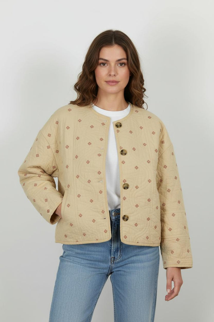 Veste Matelassée Beige - Taille S/36 de la marque Vanessa Bruno | PARAD53052 - Vendu par Paradigme - Image 1