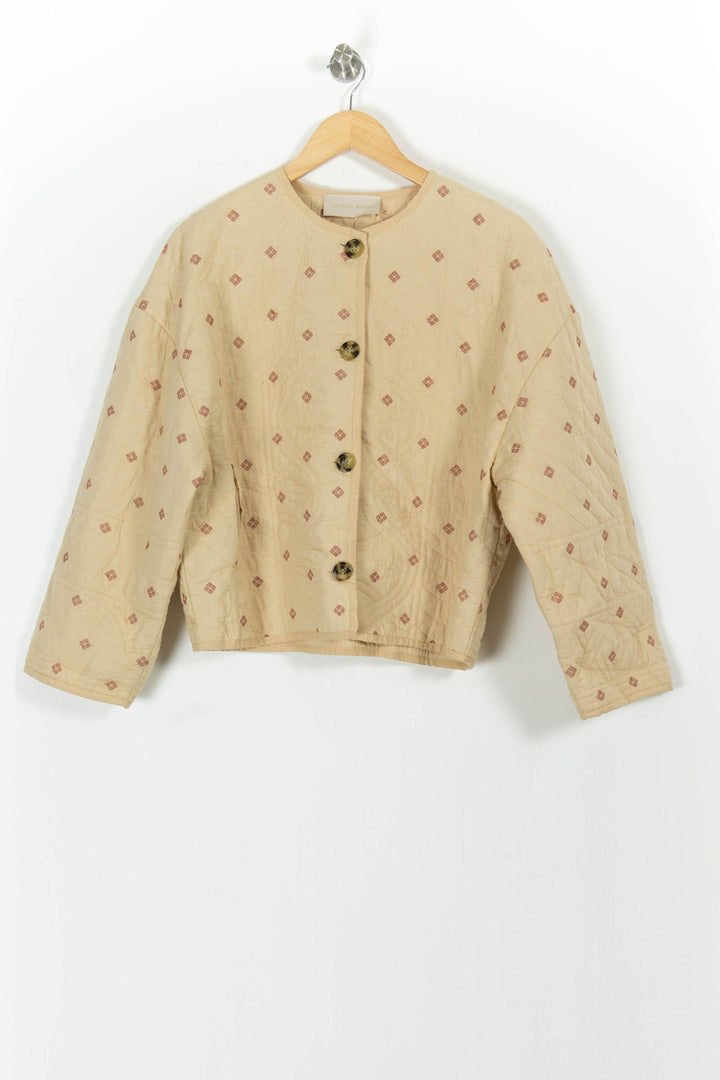 Veste Matelassée Beige - Taille S/36 de la marque Vanessa Bruno | PARAD53052 - Vendu par Paradigme - Image 2