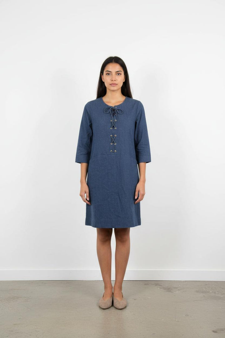 Robe Droite Bleue - Taille M/38