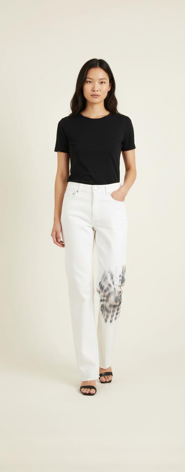 Jean Blanc et Noir - Taille S/36