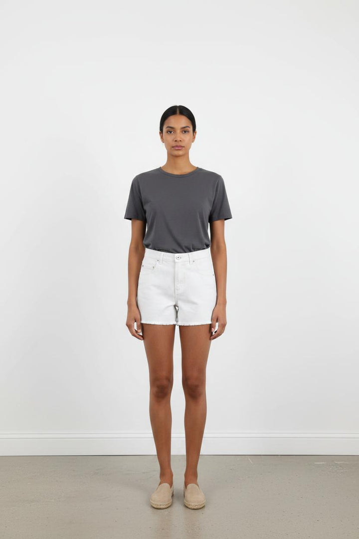 Short en Jean Blanc - Taille XS/34